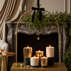 Mistletoe Memoirs luxury holiday candle collection