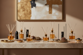 The Modern Muse luxury reed diffuser collection by Luminary Scents