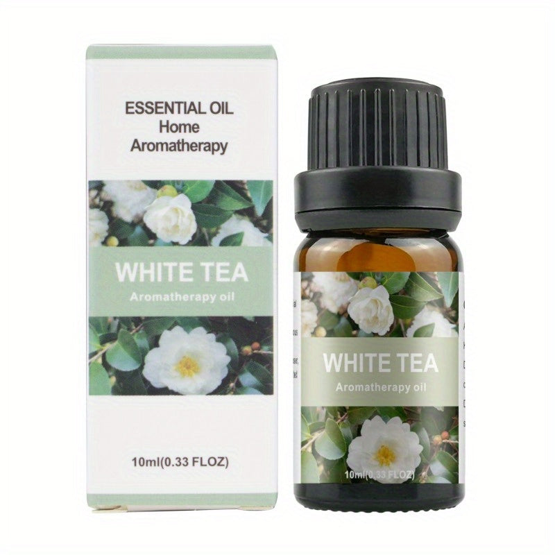 0.34oz Aromatherapy Essential Oils Set for Diffuser, DIY Jewelry Casting - Plant-Based Fragrance Oil, Multi-Scent Pack - Lavender, Rose, Jasmine, Lemon, Peppermint, Orange - Non-Toxic, Water-Soluble