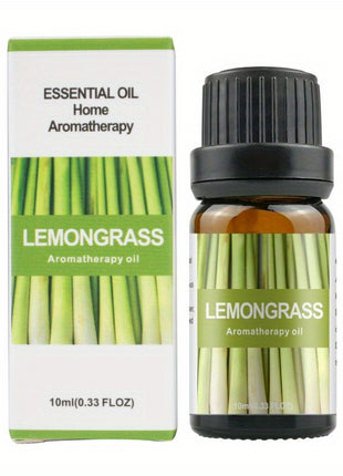 0.34oz Aromatherapy Essential Oils Set for Diffuser, DIY Jewelry Casting - Plant-Based Fragrance Oil, Multi-Scent Pack - Lavender, Rose, Jasmine, Lemon, Peppermint, Orange - Non-Toxic, Water-Soluble