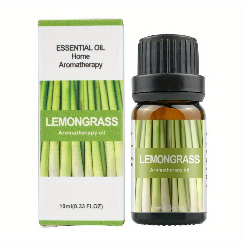 0.34oz Aromatherapy Essential Oils Set for Diffuser, DIY Jewelry Casting - Plant-Based Fragrance Oil, Multi-Scent Pack - Lavender, Rose, Jasmine, Lemon, Peppermint, Orange - Non-Toxic, Water-Soluble
