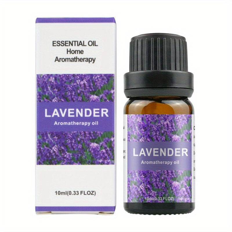 0.34oz Aromatherapy Essential Oils Set for Diffuser, DIY Jewelry Casting - Plant-Based Fragrance Oil, Multi-Scent Pack - Lavender, Rose, Jasmine, Lemon, Peppermint, Orange - Non-Toxic, Water-Soluble