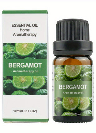 0.34oz Aromatherapy Essential Oils Set for Diffuser, DIY Jewelry Casting - Plant-Based Fragrance Oil, Multi-Scent Pack - Lavender, Rose, Jasmine, Lemon, Peppermint, Orange - Non-Toxic, Water-Soluble