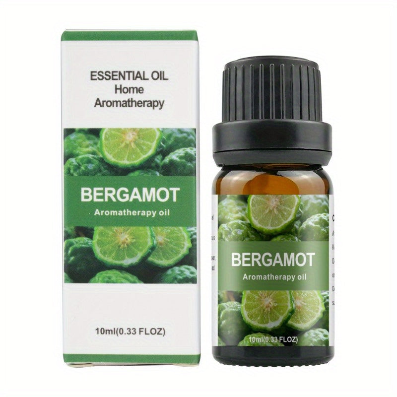 0.34oz Aromatherapy Essential Oils Set for Diffuser, DIY Jewelry Casting - Plant-Based Fragrance Oil, Multi-Scent Pack - Lavender, Rose, Jasmine, Lemon, Peppermint, Orange - Non-Toxic, Water-Soluble