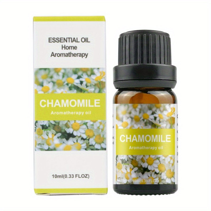 0.34oz Aromatherapy Essential Oils Set for Diffuser, DIY Jewelry Casting - Plant-Based Fragrance Oil, Multi-Scent Pack - Lavender, Rose, Jasmine, Lemon, Peppermint, Orange - Non-Toxic, Water-Soluble