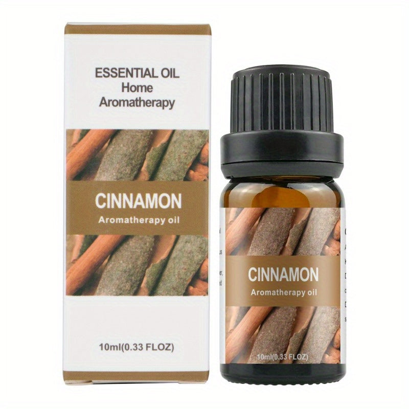 0.34oz Aromatherapy Essential Oils Set for Diffuser, DIY Jewelry Casting - Plant-Based Fragrance Oil, Multi-Scent Pack - Lavender, Rose, Jasmine, Lemon, Peppermint, Orange - Non-Toxic, Water-Soluble