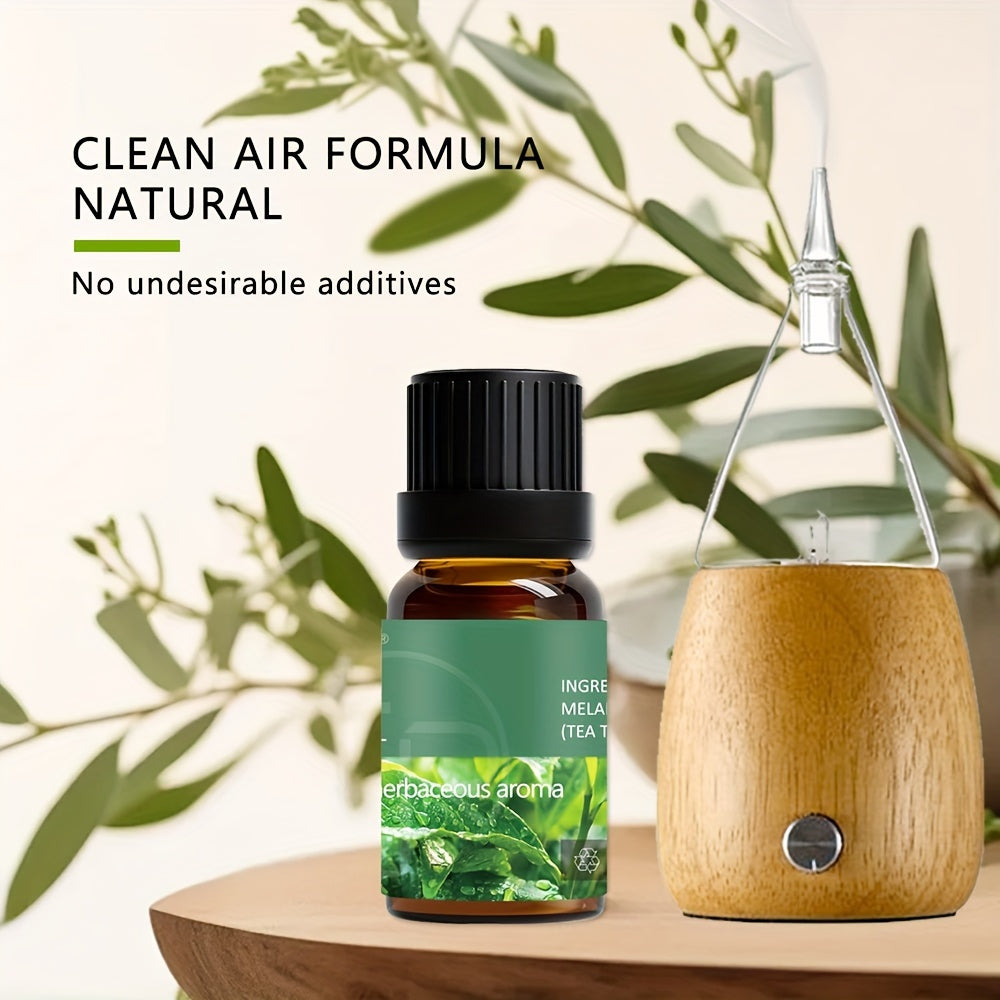 6-piece Set Of 6 Scents Of Pure Aromatherapy Essential Oils, Essential Oil 10 Ml, Suitable For Cold Aromatherapy, Humidifier, Perfume Bath - Rose Lavender Rosemary Mint Eucalyptus Tea Tree (0.34 Oz * 6) Aromatherapy Essential