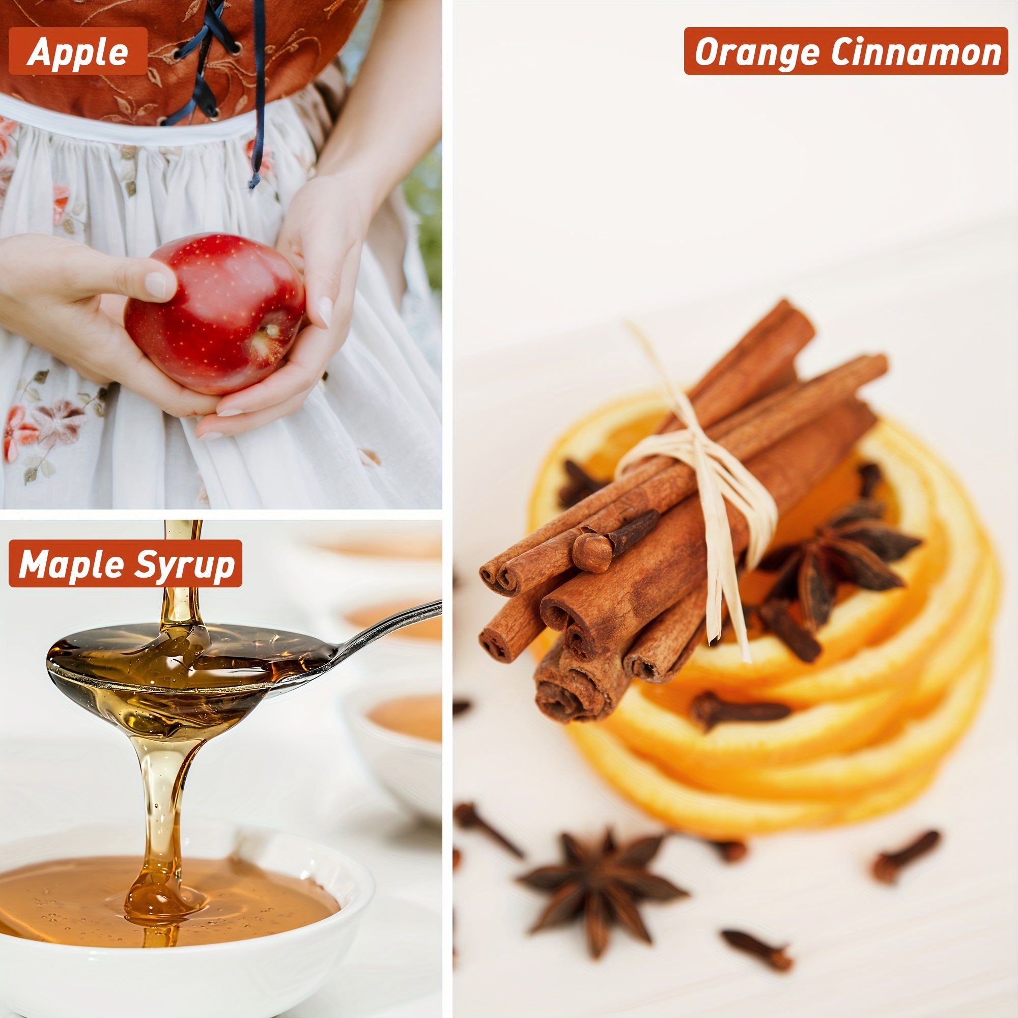 6x0.34oz Fall Fragrance Oil, ESSLUX Autumn Set Of Scented Oils, Candle Making Scents, Aromatherapy Essential Oils Gift Set For Home Diffuser, Laundry Dryer Ball, Forest Pine, Orange Cinnamon, Pumpkin Pie, Apple, Spice Harvest