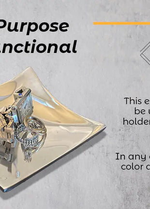 Multi-Purpose Wavy-Square Candle Holder