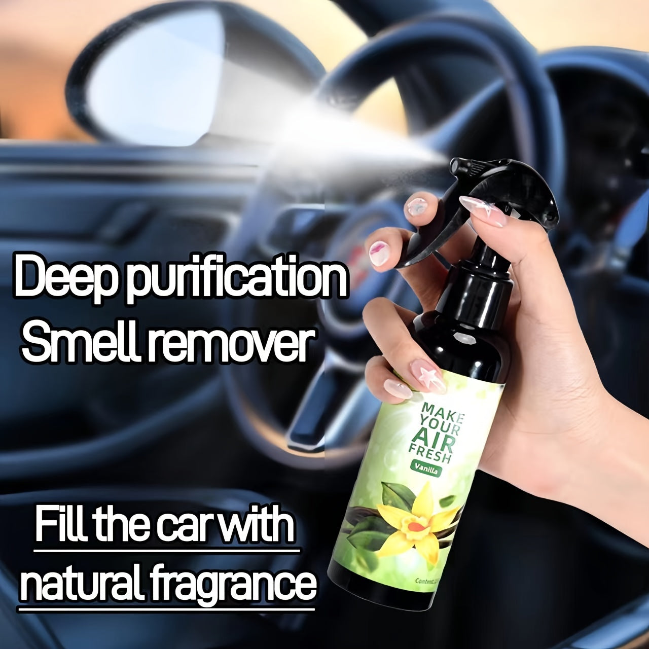 150ML Aromatherapy Bliss Room Spray - Fragrant Room Sprays with Natural Essential Oils, Odor Eliminating Air Freshener for Car, Home, Office, Multipurpose Deodorizer, No Electricity Needed, Perfect for Christmas, Halloween, G