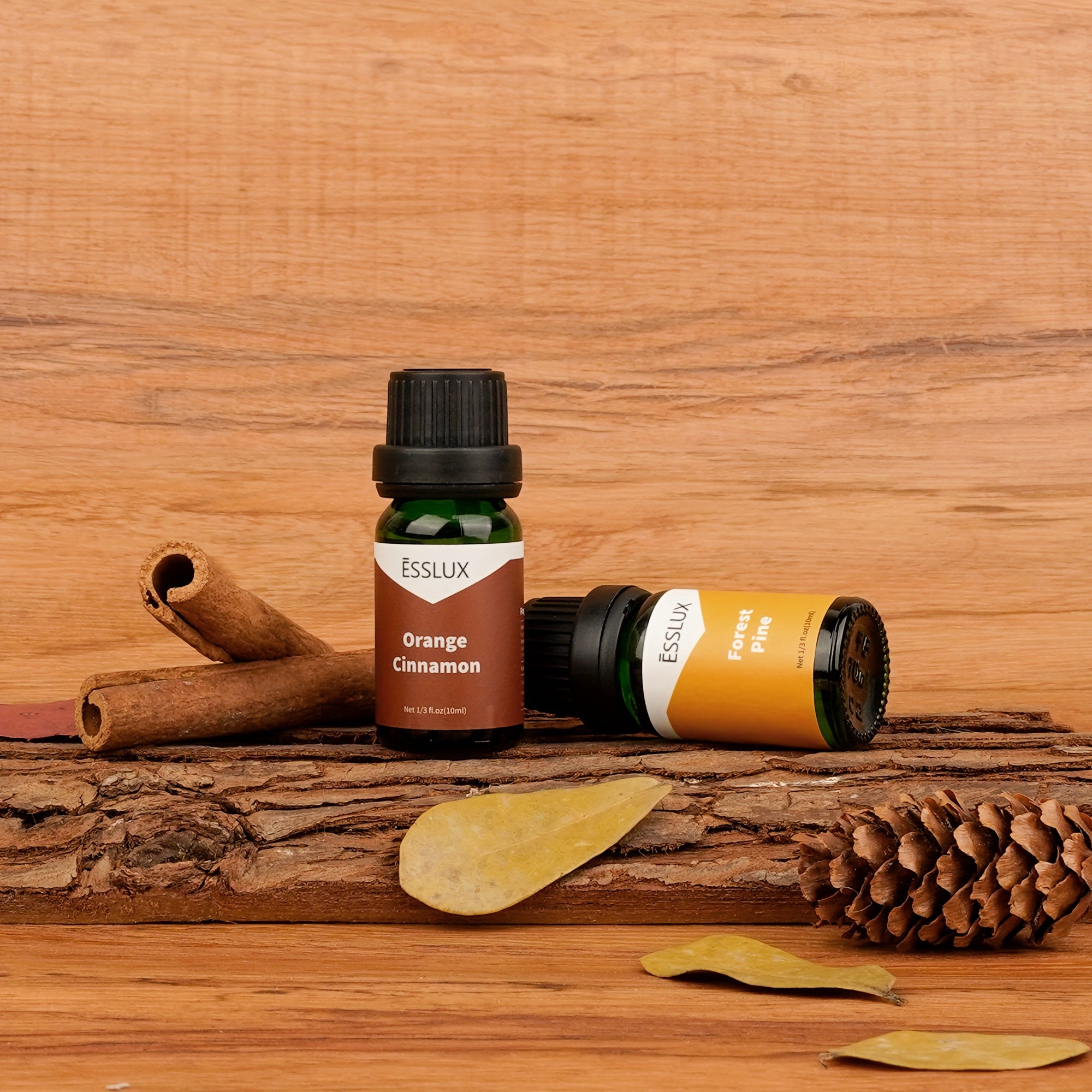 6x0.34oz Fall Fragrance Oil, ESSLUX Autumn Set Of Scented Oils, Candle Making Scents, Aromatherapy Essential Oils Gift Set For Home Diffuser, Laundry Dryer Ball, Forest Pine, Orange Cinnamon, Pumpkin Pie, Apple, Spice Harvest