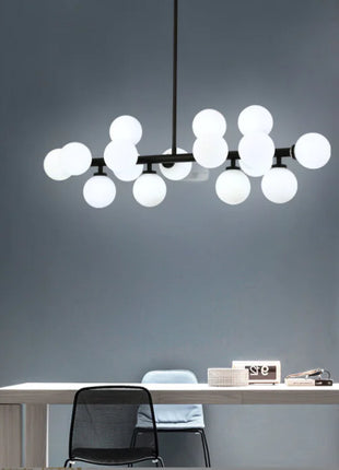 Modern Glass Ball Multi-Head Chandelier