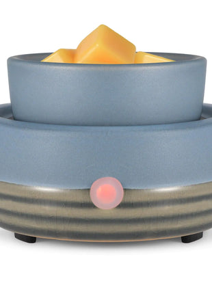 copinpin Ceramic Wax Melt Warmer3-in-1 Electric Wax WarmerFragrance Wax Burner Candle Wax Warmer for Scented Wax and Home Decor Thanksgiving Christmas Day Gifts for mom(Blue)