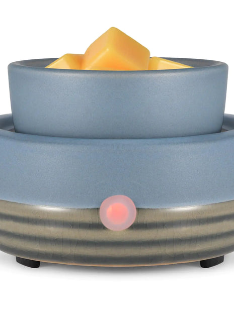 copinpin Ceramic Wax Melt Warmer3-in-1 Electric Wax WarmerFragrance Wax Burner Candle Wax Warmer for Scented Wax and Home Decor Thanksgiving Christmas Day Gifts for mom(Blue)