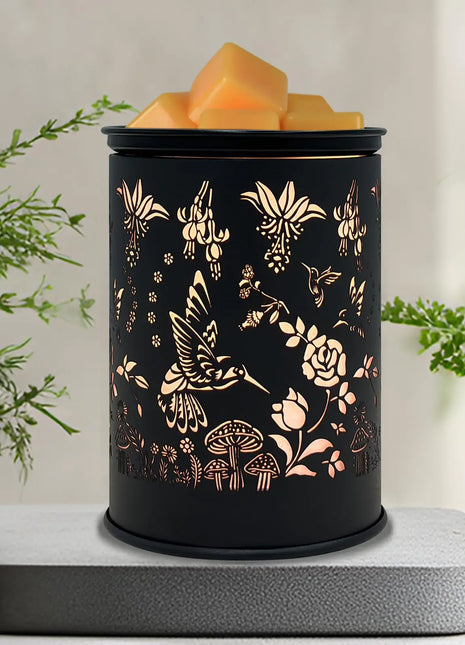 kaakuuki Metal Wax Warmer ElectricWax melt WarmerWax Warmer for Scented Wax Candle WarmerCandle Melterfor Home Office Décor and Gifts for Holiday（Hummingbird）…