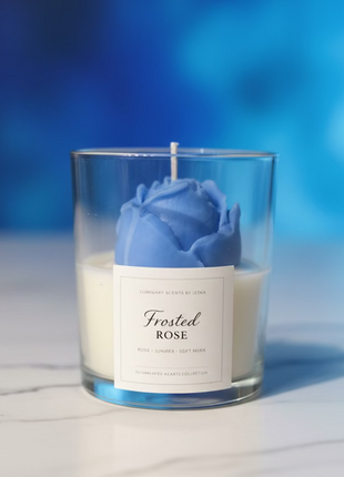 Frosted Rose Candle
