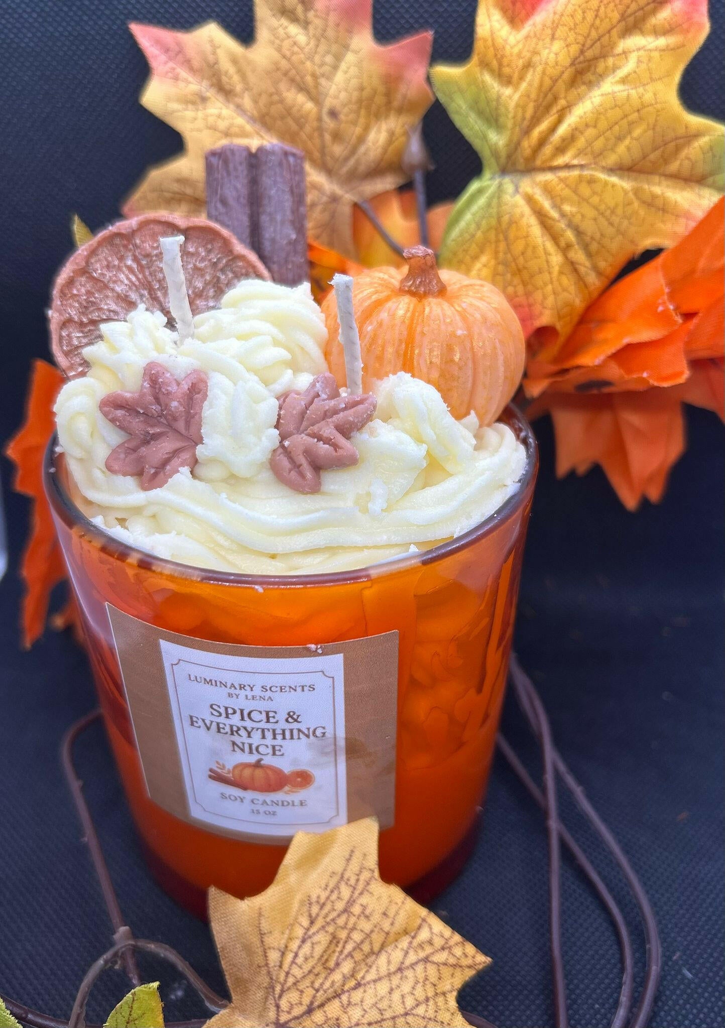 Spice and everything nice 15oz - (orange, cinnamon, chai, maple bourbon, cashmere pumpkin )