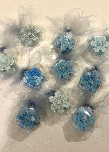 Snowflake Stocking Stuffers – Luxury Mini Holiday Wax Melts