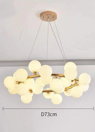 Modern Glass Ball Multi-Head Chandelier