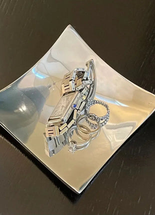 Multi-Purpose Wavy-Square Candle Holder