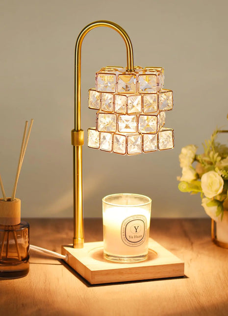 Alpharan Candle Warmer Lamp with TimerElectric Candle Warmer Dimmable and Height Adjustable Wax Melt Warmer for Scented Wax Jar CandlesAromatherapy Decorative Candle Heater Home Fragrance Warmer