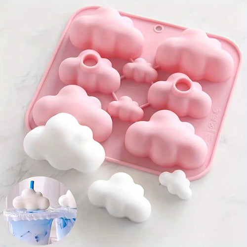 1pc The Cloud-shaped Mold for Candles Can Be Used To Make Molds for Candles and Soap Supplies