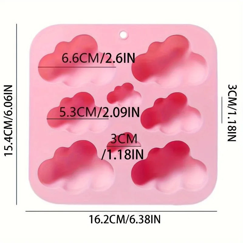 1pc The Cloud-shaped Mold for Candles Can Be Used To Make Molds for Candles and Soap Supplies