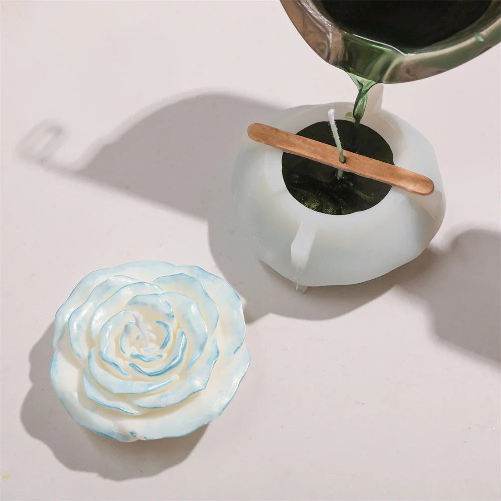 Rose Candle Molds Aromatic Candles Silicone Mould DIY Handmade Craft Gift Home Decoration