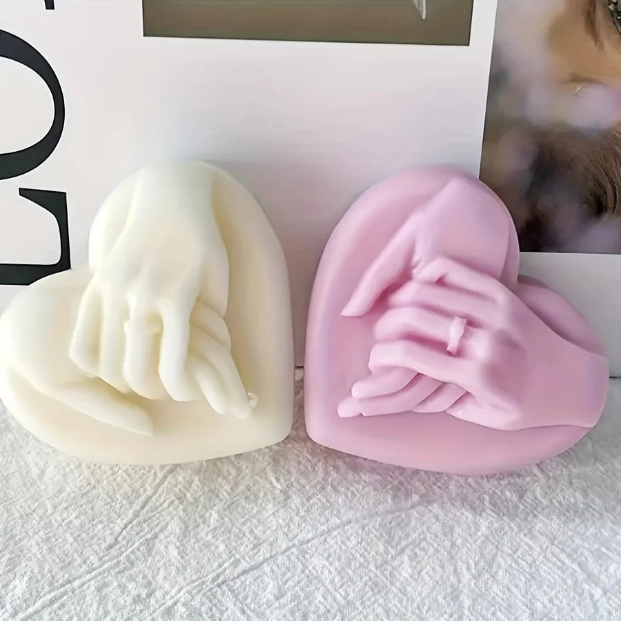 3D Heart-Shaped Silicone Candle Molds - Perfect for DIY Proposal, Valentine's Day, Aromatherapy Wax, Homemade Soap