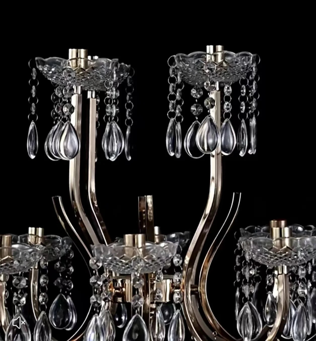 12-Head Crystal Candelabra