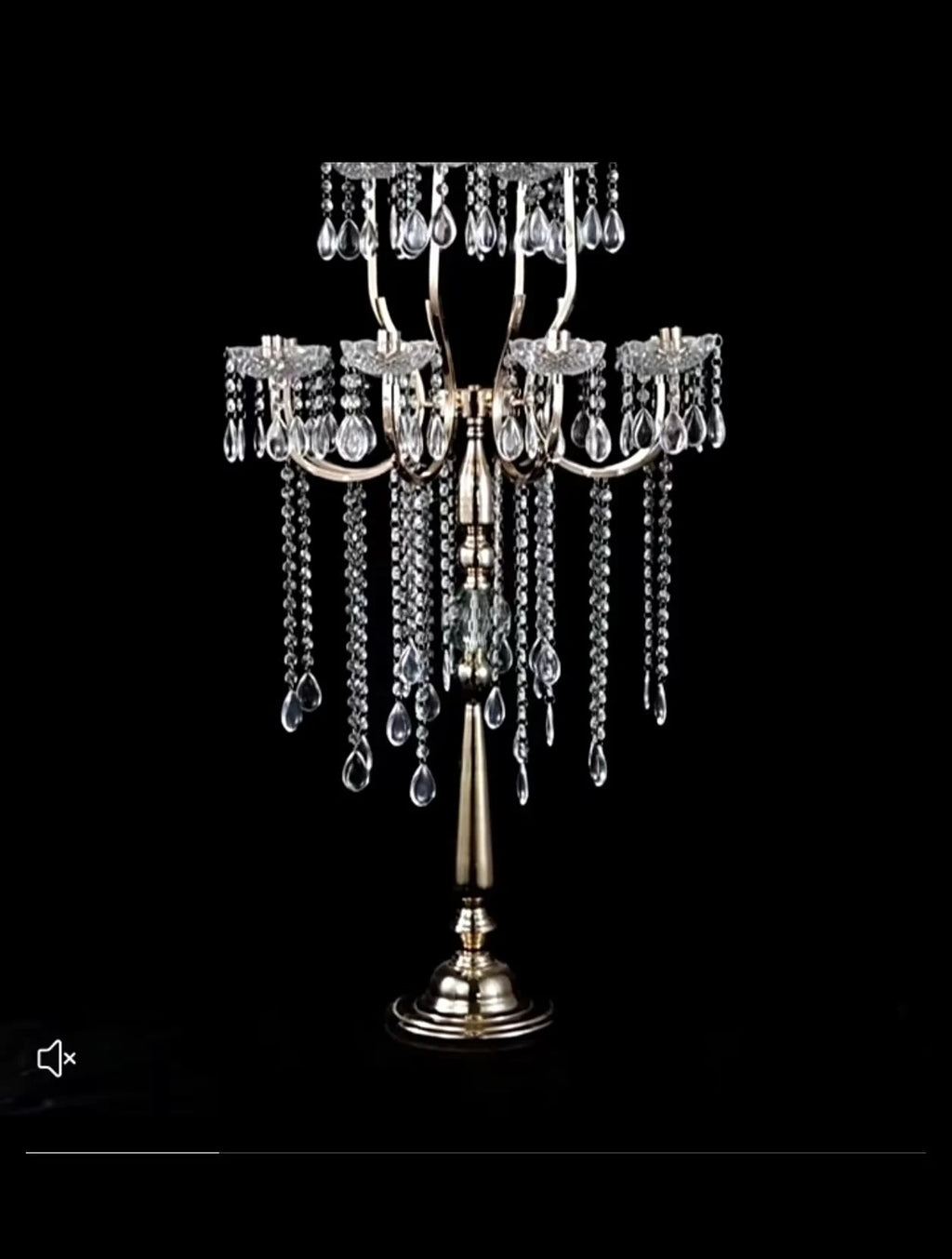 12-Head Crystal Candelabra