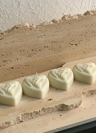 3D Heart-Shaped Silicone Candle Molds - Perfect for DIY Proposal, Valentine's Day, Aromatherapy Wax, Homemade Soap