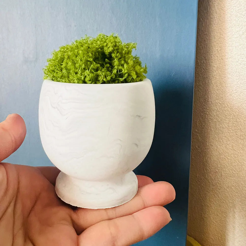 Wine Glass Shaped Candle Vessel Mould DIY Concrete Pot Molds, Succulent Potted Pot Plaster Mold,Candle Holder Cement Mould