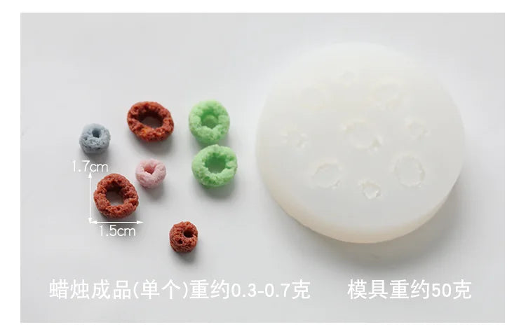 Emulational Cornmeal Candle Silicone Mold Fondant Baking Mould Candy Cake Biscuit Making Tools Kitchen Supplies Candle Moulds