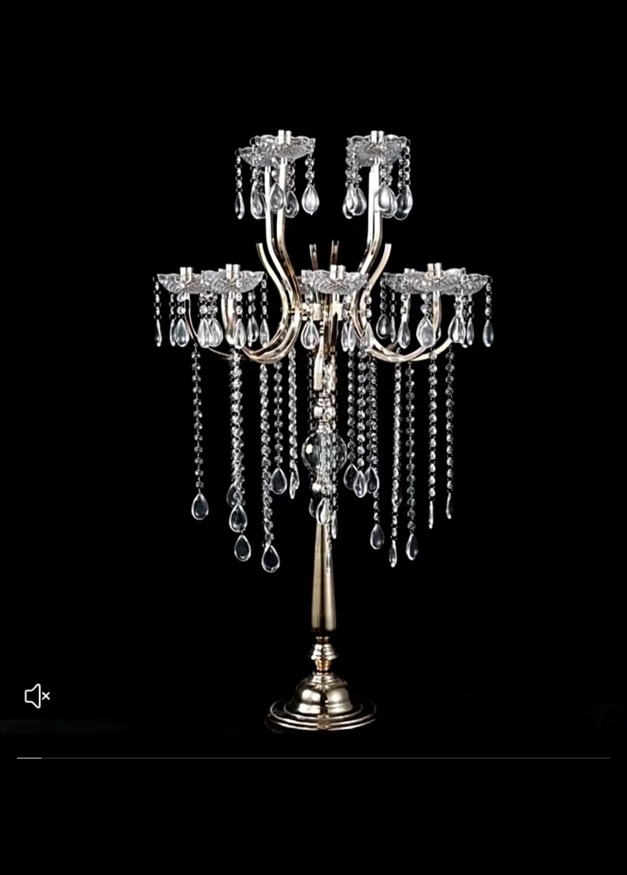 12-Head Crystal Candelabra