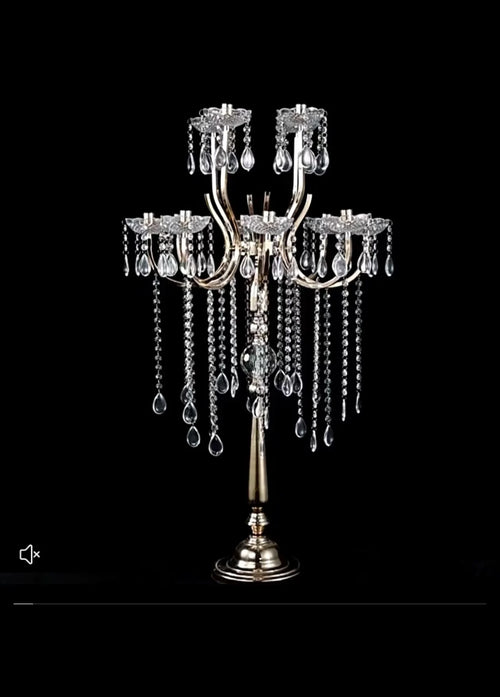 12-Head Crystal Candelabra