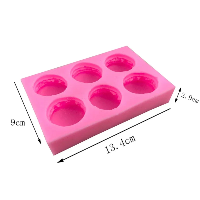 Macarone Candle Silicone Mold Scented Candles Soap Chocolate Dessert Mold for Baking And Candle Making Home Crafts Handmade Gift