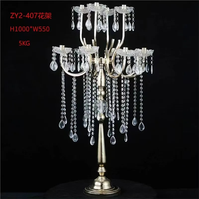 12-Head Crystal Candelabra