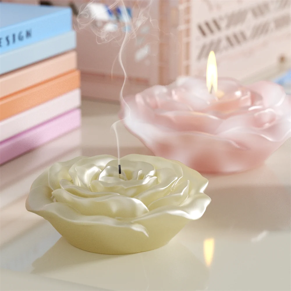 Rose Candle Molds Aromatic Candles Silicone Mould DIY Handmade Craft Gift Home Decoration