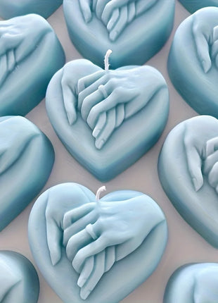 3D Heart-Shaped Silicone Candle Molds - Perfect for DIY Proposal, Valentine's Day, Aromatherapy Wax, Homemade Soap