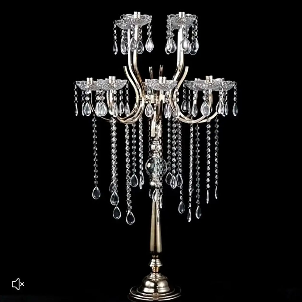 12-Head Crystal Candelabra