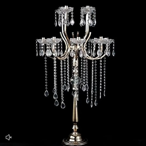 12-Head Crystal Candelabra