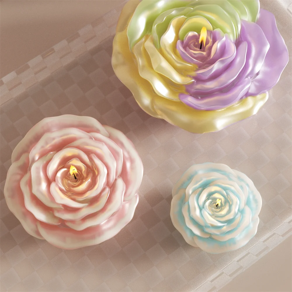 Rose Candle Molds Aromatic Candles Silicone Mould DIY Handmade Craft Gift Home Decoration