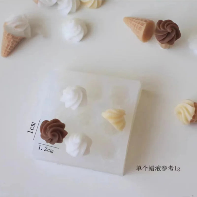 Emulational Cornmeal Candle Silicone Mold Fondant Baking Mould Candy Cake Biscuit Making Tools Kitchen Supplies Candle Moulds