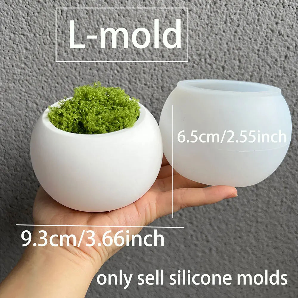 Wine Glass Shaped Candle Vessel Mould DIY Concrete Pot Molds, Succulent Potted Pot Plaster Mold,Candle Holder Cement Mould