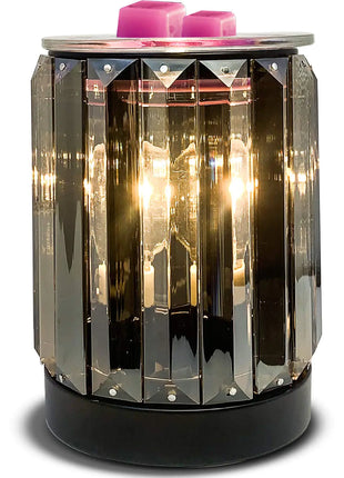 Leyoue Wax Melting Heater Electric Burning Wax Burner Electric Wax Essential Oil Warmer Incense Wax Melt Warmer Night Light Aroma Decorative Lamp for Gifts & Decor(Ironwork Crystal)