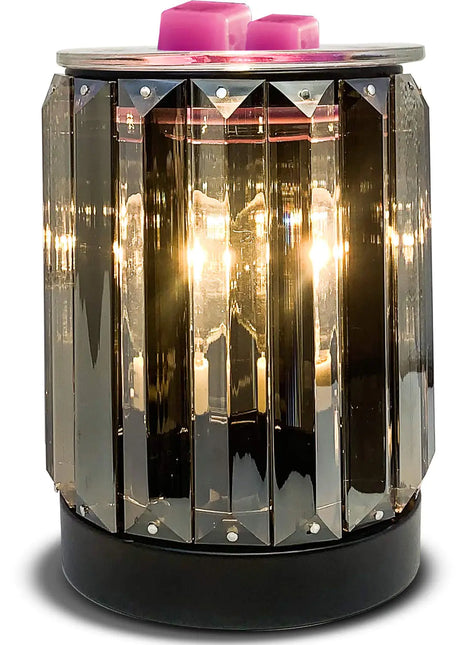 Leyoue Wax Melting Heater Electric Burning Wax Burner Electric Wax Essential Oil Warmer Incense Wax Melt Warmer Night Light Aroma Decorative Lamp for Gifts & Decor(Ironwork Crystal)