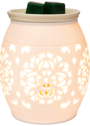 Scentsationals Wax Melt Warmer Wax Warmer for Scented Wax Melts - Boho Collection Rococco - Candle Wax Melter for Fragrance Cubes and Tarts