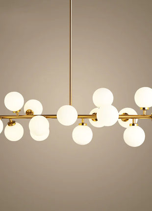 Modern Glass Ball Multi-Head Chandelier