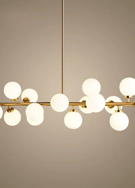 Modern Glass Ball Multi-Head Chandelier